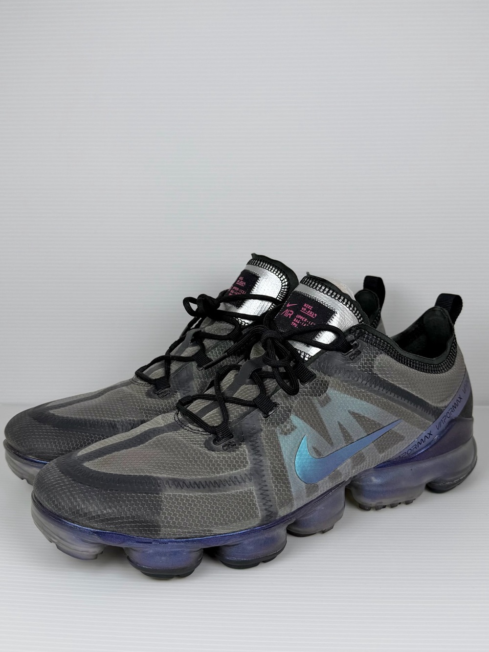 Nike Air VaporMax 2019 AR6631-001 Black Indigo Fog Running Shoes Men’s 13